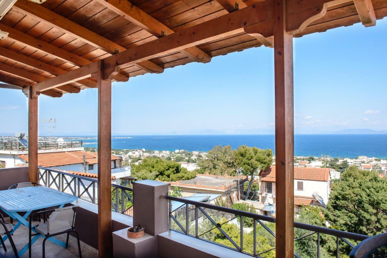 Peris Panoramic Villa Near Athens Airport Paralia  Eksteriør bilde